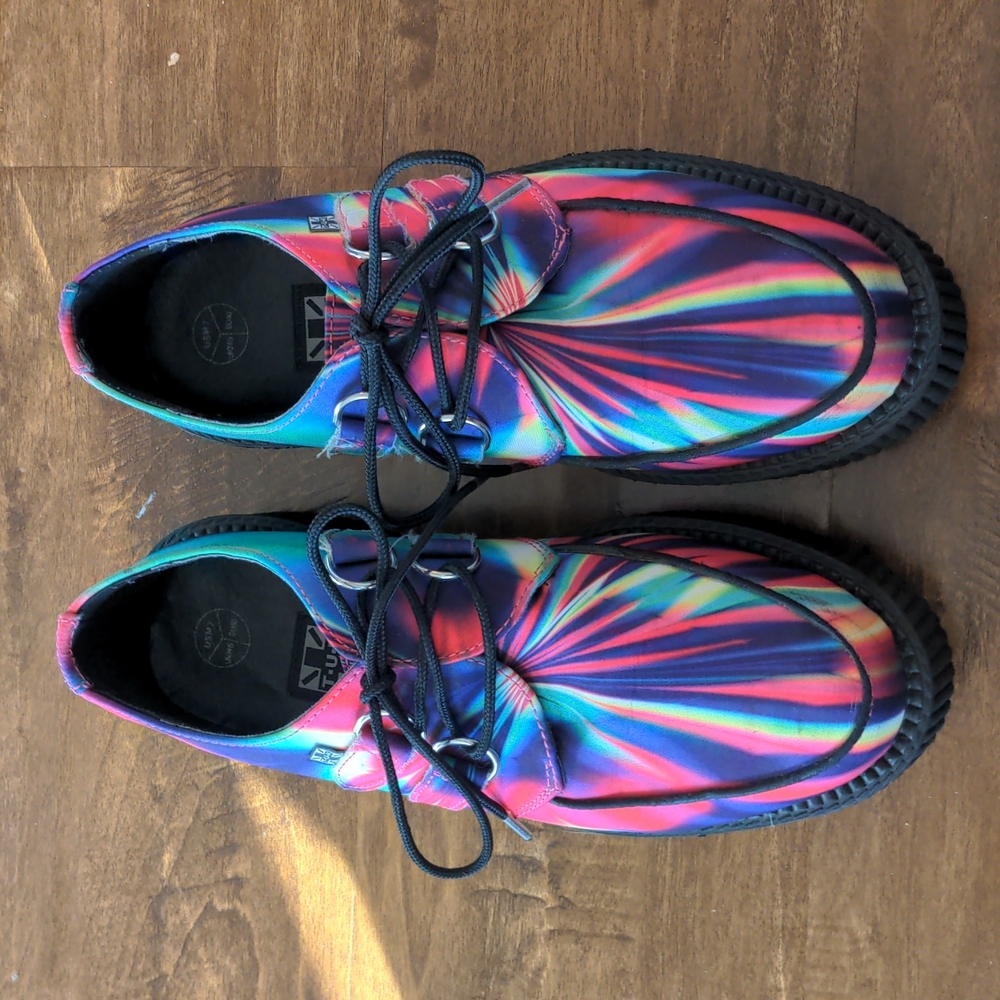 T.U.K. Platform Shoes Size 9WO